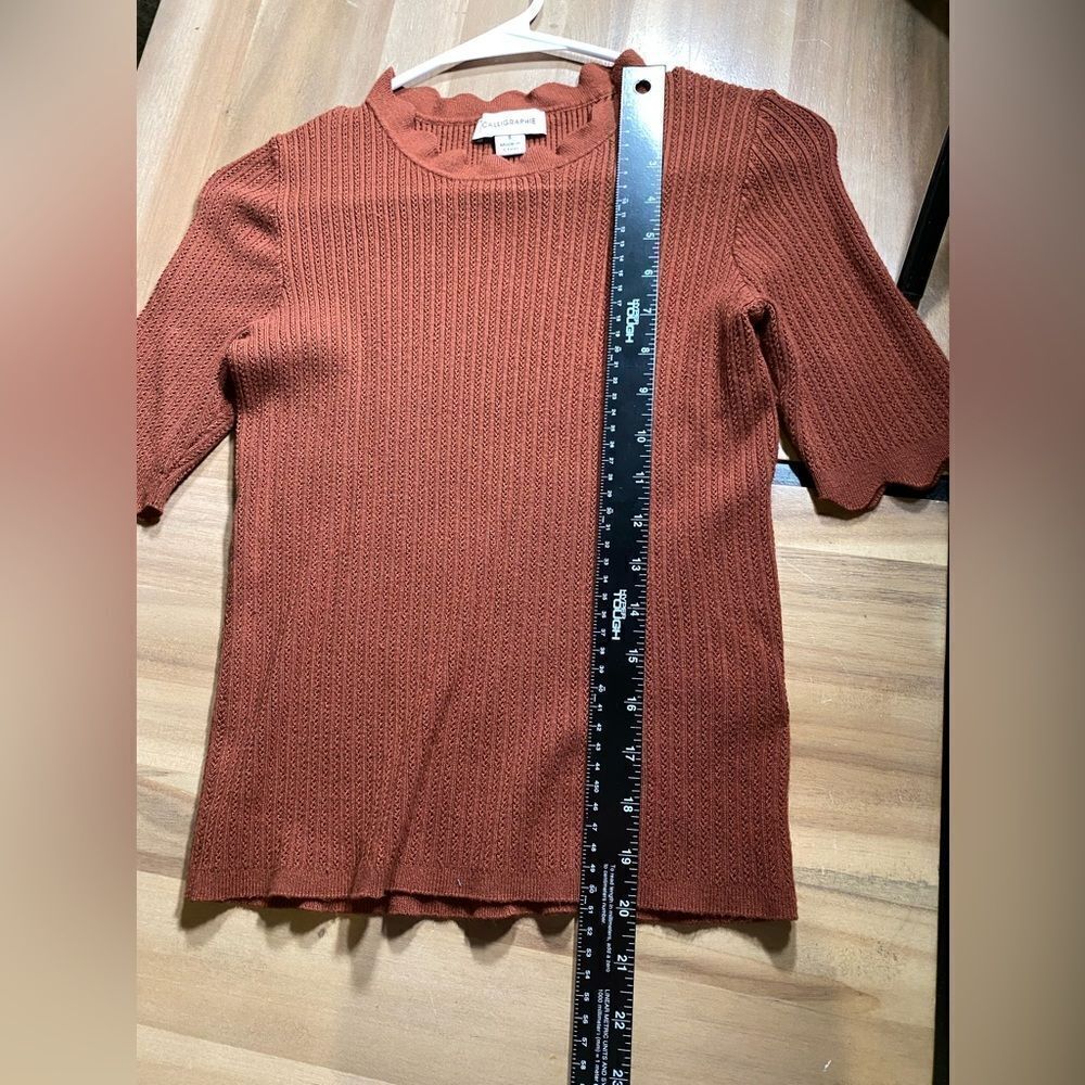 ‎Rust colored calligraphie blouse - Picture 4 of 6